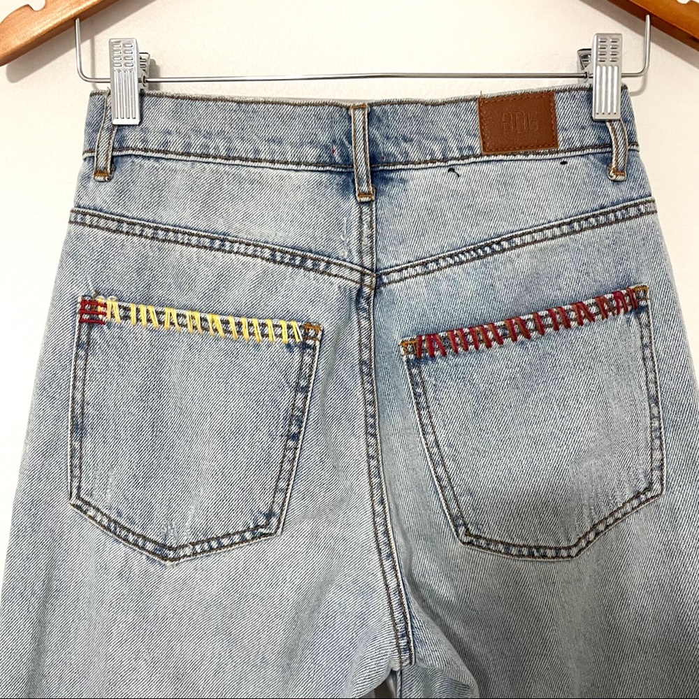 Urban Outfitters x BDG • high rise cowboy jean – printed patchwork sz 25 - Picture 8 of 9